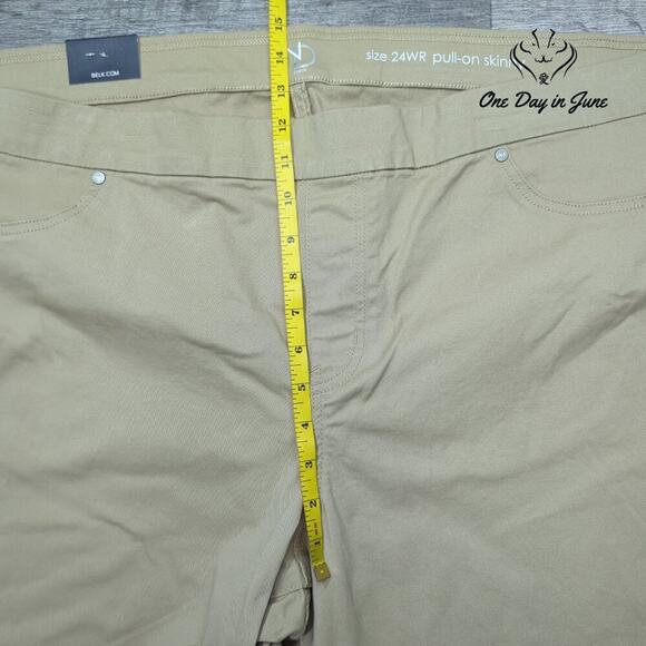 New Directions Plus Size Pull On Skinny Jeans Size 24WR - Picture 4 of 6